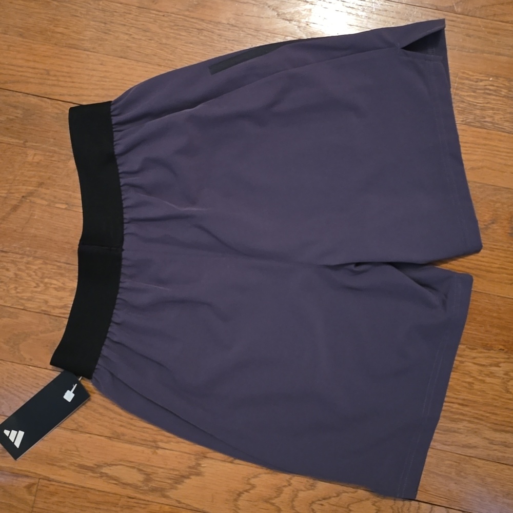 ADIDAS BRAND SIGNATURE BOYS GRAY ATHLETIC SHORTS SIZE LARGE 14-16 - Picture 10 of 13